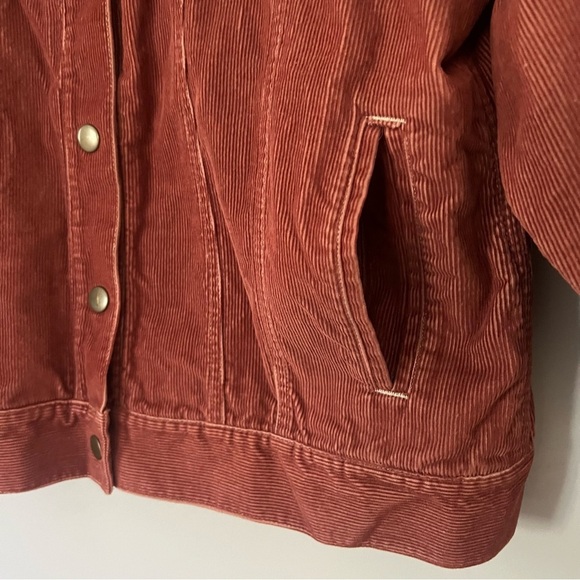 Northcrest Rust Corduroy Western Trucker Jacket 100% Cotton XL 18 Rodeo Country - Picture 5 of 11